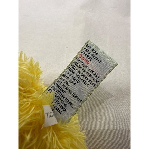 Gund Sesame Street Big Bird Hand Puppet Soft Plush Toy Pretend Play 10" - Picture 5 of 5